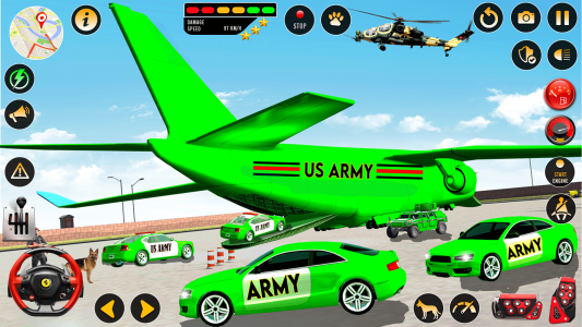 اسکرین شات برنامه Army Car Transport Truck Sim 4