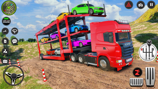 اسکرین شات برنامه Offroad Car Transporter Truck 6