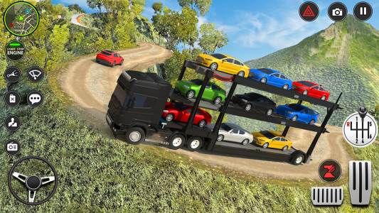 اسکرین شات برنامه Offroad Car Transporter Truck 1