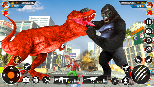 اسکرین شات برنامه Angry Gorilla City Attack Game 2
