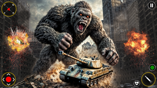 اسکرین شات 6 برنامه King Kong Gorilla City Attack