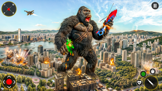 اسکرین شات برنامه King Kong Gorilla City Attack 2