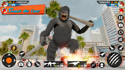 اسکرین شات برنامه Angry Gorilla City Attack Game 5