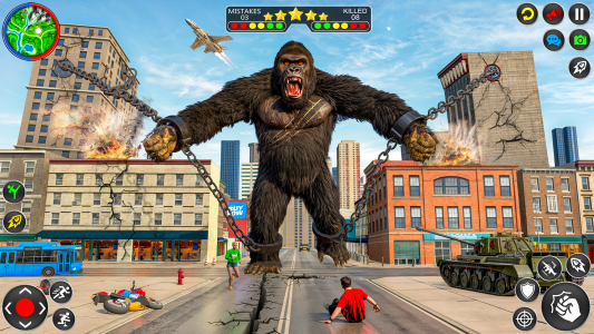 اسکرین شات 2 برنامه King Kong Gorilla City Attack