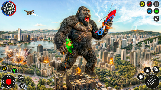 اسکرین شات 1 برنامه King Kong Gorilla City Attack