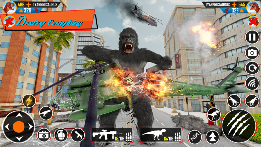 اسکرین شات برنامه King Kong Gorilla City Attack 3