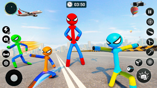 اسکرین شات برنامه Flying Spider Rope Hero Games 5