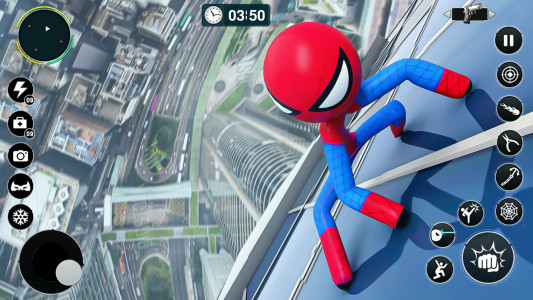 اسکرین شات برنامه Flying Spider Rope Hero Games 1