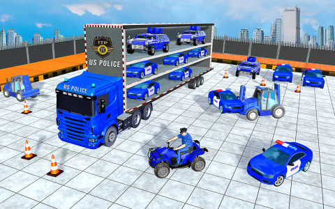 اسکرین شات برنامه Police Car Transport Games 7