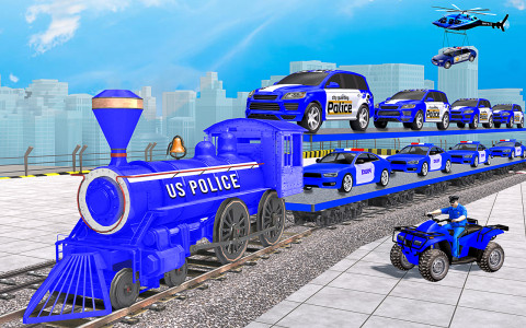 اسکرین شات برنامه Police Car Transport Games 4