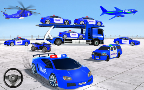 اسکرین شات برنامه Police Car Transport Games 2