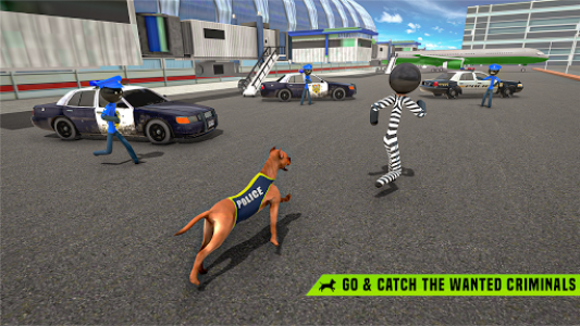 اسکرین شات برنامه Stickman Police Dog Chase Crime Simulator 4
