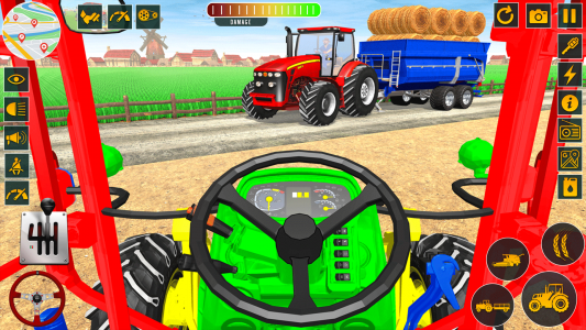 اسکرین شات برنامه Farming Games: Tractor Games 1