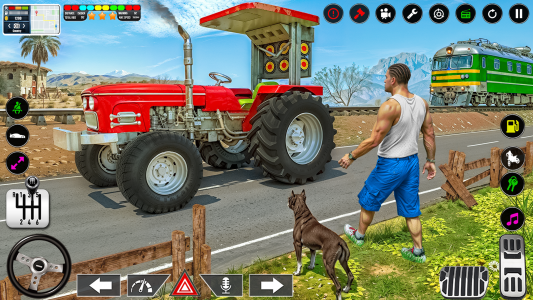 اسکرین شات برنامه Indian Tractor Driving Game 3D 1