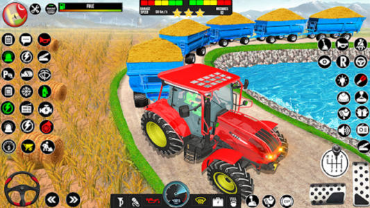 اسکرین شات برنامه Indian Tractor Driving Game 3D 7