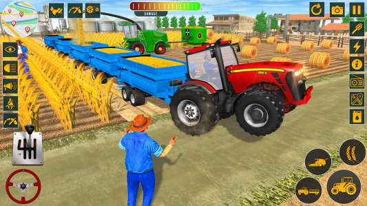 اسکرین شات برنامه Farming Games: Tractor Games 3