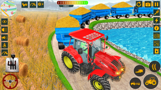 اسکرین شات برنامه Farming Games: Tractor Games 2