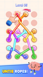 اسکرین شات 3 بازی Tangle Rope 3D: Untwist Knots