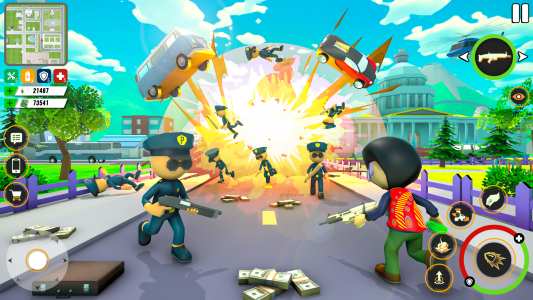 اسکرین شات 2 بازی Stickman Mafia City Wars Gangs
