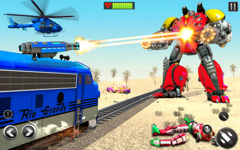 اسکرین شات برنامه Train Robot Transform Game 4