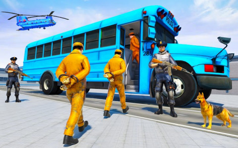 اسکرین شات برنامه Police Prisoner Transport - Prisoner Bus simulator 4