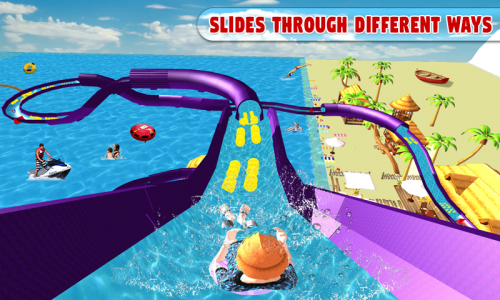 اسکرین شات بازی Water Park Slide Surfers Games 2