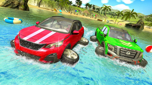 اسکرین شات بازی Water Surfer: Car Racing Games 1
