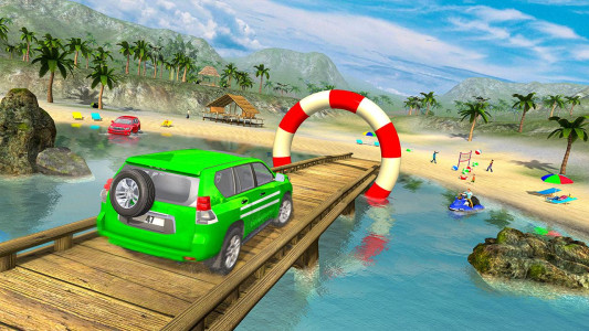 اسکرین شات 3 بازی Water Surfer: Car Racing Games