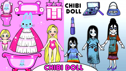 اسکرین شات بازی Chibi Dolls Dress Up Makeover 5