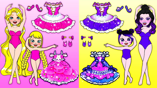 اسکرین شات 2 بازی Chibi Dolls Dress Up Makeover