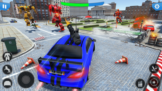 اسکرین شات برنامه Robot Car Transformation Games 2
