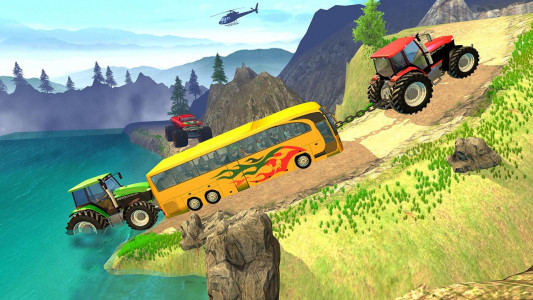 اسکرین شات بازی Heavy Tractor Pulling Games 3D 1