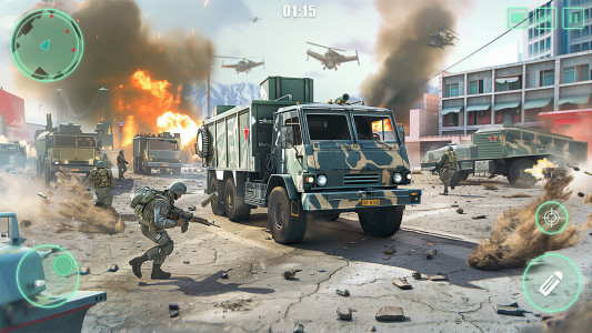اسکرین شات 3 بازی Army Vehicle Cargo: Truck Game