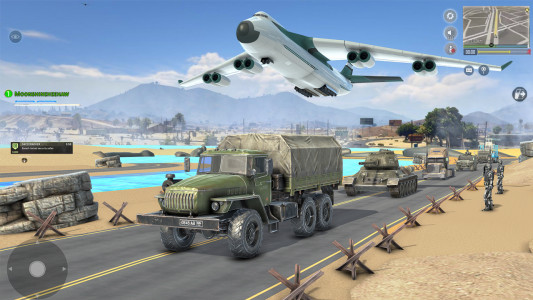 اسکرین شات بازی Army Vehicle Cargo: Truck Game 1