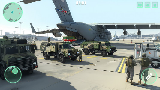 اسکرین شات 1 بازی Army Vehicle Cargo: Truck Game