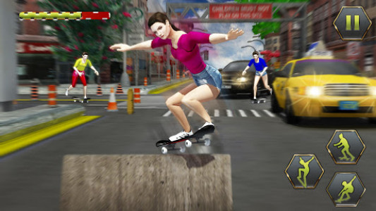 اسکرین شات بازی Street Skateboard Girl:Pro Skateboarding Challenge 4