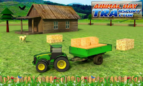 اسکرین شات بازی Animal & Hay Transport Tractor 1