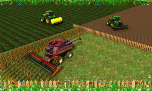 اسکرین شات بازی Animal & Hay Transport Tractor 3