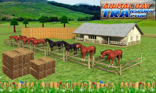 اسکرین شات بازی Animal & Hay Transport Tractor 5