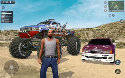 اسکرین شات بازی Monster Truck Stunt Truck Game 1