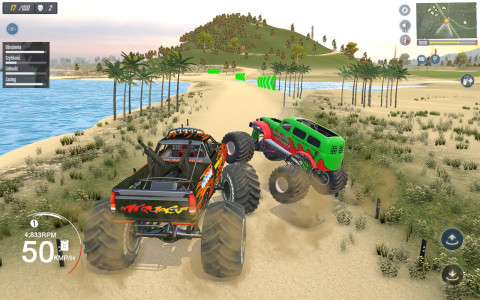 اسکرین شات بازی Monster Truck Stunt Truck Game 3