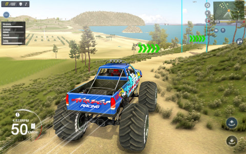 اسکرین شات بازی Monster Truck Stunt Truck Game 4