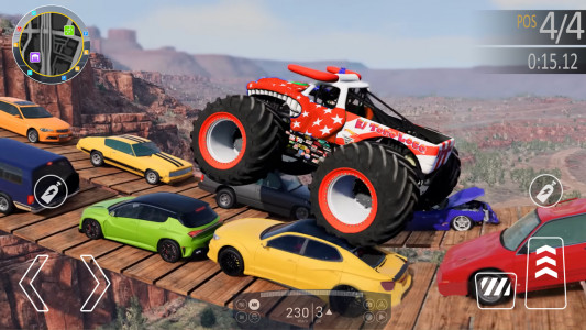 اسکرین شات بازی Monster Truck Stunt Truck Game 3