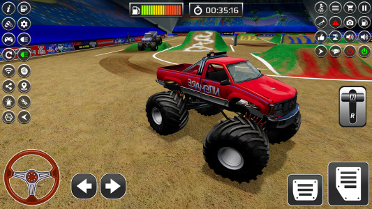 اسکرین شات 3 بازی Monster Truck Stunt Truck Game