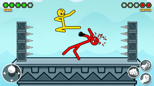 اسکرین شات بازی Stick-man Kick Fighting Game 1