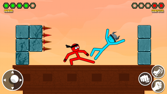 اسکرین شات بازی Stick-man Kick Fighting Game 2