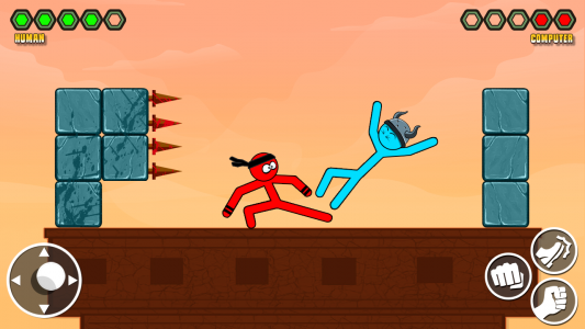 اسکرین شات بازی Stickman Kick Fighting Game 2