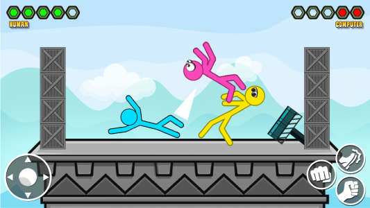 اسکرین شات بازی Stick-man Kick Fighting Game 4