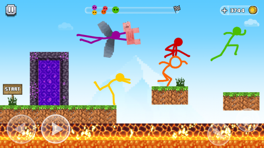 اسکرین شات 3 بازی Stick-man Parkour Run