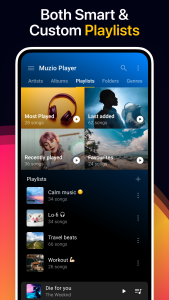 اسکرین شات 4 برنامه Music Player - MP3 Player